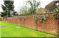 Wall at back of car park, Oakhill Drive, Broad Oak Brede