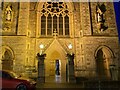 H4472 : Sacred Heart Church at night, Omagh by Kenneth  Allen
