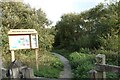 Footpath into Raw Nook Nature Reserve, Bradford