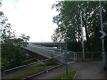ST3089 : Foot and cycle bridge over Barrack Hill, Newport by David Smith