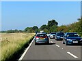 A busy A40 leaving Burford