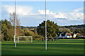 Goalposts on the green