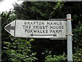 Direction Sign ? Signpost in Rock Hill, Bromsgrove