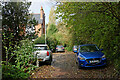 Parked cars by Belmont Road in Penn, Wolverhampton