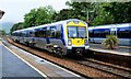 NIR (Translink) train no. 3007 arriving at Carrickfergus Railway Station, N. Ireland