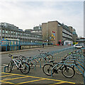 Bike racks at Addenbrooke