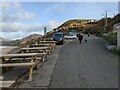 The car park at Nefyn beach