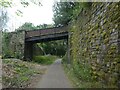 SO2606 : Bridge over NCN492 with retaining wall by David Smith
