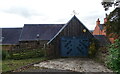 Old garage on the A6088, Hawthornside