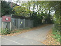 Entrance to Velmore Farm, off the Bournemouth Road