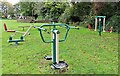 Exercise and play equipment in Broad Oak Brede recreation ground