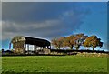 Old barn and autumn trees at Bents Farm