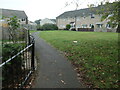 Public footpath crossing open space near Suffolk Drive