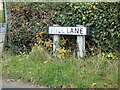 TM3255 : Mill Lane sign by Geographer