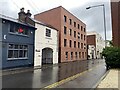 Brick box with windows, Bedford Street, Royal Leamington Spa