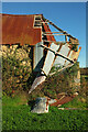 SX8377 : Derelict barn near Bradley by Derek Harper