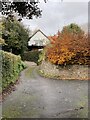 Lane leading towards the old rectory