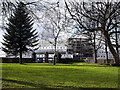 Construction work on Cousen Road seen from Horton Park, Bradford