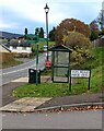 Bilingual road name sign, Llangybi, Monmouthshire