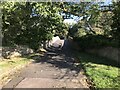 Approach to old bridge over the River Derwent at Ebchester