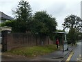 Bus shelter by Risca Road