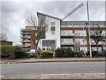TL2412 : New block on Broadwater Road, Welwyn Garden City by David Howard
