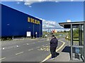 SX9590 : Bus stop on Ikea Way, Exeter by Robin Stott