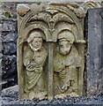 SJ6200 : Carved panel at Much Wenlock Priory by Mat Fascione