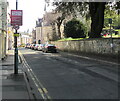 Covid-19 notice on a Lansdown lamppost, Stroud