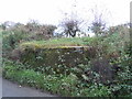 Hen stand laeth, Meini, Heol Rhydargaeau/Old milk stand, Meini, Rhydargaeau Road