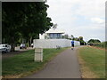 Jogging past a modern house on Cliff Parade