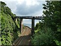 SX9473 : Railway footbridge in Teignmouth by Stephen Craven