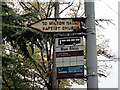 Direction Sign ? Signpost on the A448 Comberton Road, Kidderminster