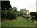 Churchyard and cottages, Edgeworth