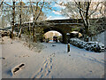 Bridge at the western end of Hawes Station