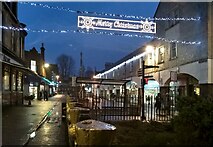 NS5574 : Christmas lights, Milngavie by Richard Sutcliffe