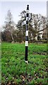 Cumberland County Council signpost on grass triangle north of High Buckabank