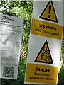 Warning signs Broxhead Common