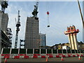 NT2473 : 1 Haymarket Square - tower block construction by M J Richardson