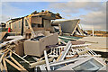 NU0054 : Storm damage at Berwick Holiday Park by Walter Baxter