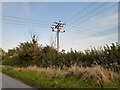 Electricity pole on Kimblewick Road, Kimble Wick