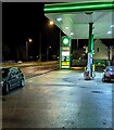 ST3091 : BP filling station nearly 2 hours before dawn, Malpas Road, Newport by Jaggery