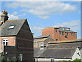 The old brewery and a dated terrace