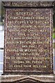 The Belgian monument inscription