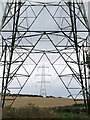 NZ3537 : Pylons & Power Lines by David Robinson