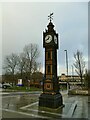 NZ2563 : Gateshead Town Hall clock tower by Stephen Craven