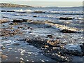 SS8476 : Waves breaking in Newton Bay by Alan Hughes