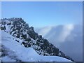 NN9098 : Cliffs near the summit of Sgor Gaoith by Steven Brown