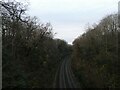 Looking west-southwest from Clandon Road Bridge (15/54)