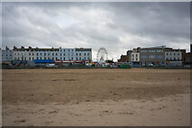 TR3570 : Margate beach and the Ferris wheel by Tom Page